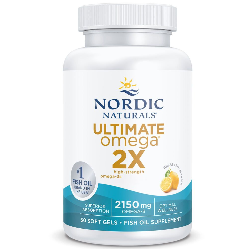 Nordic Naturals, Ultimate Omega 2X Omega-3, mit EPA und DHA, Weichkapseln, Zitronengeschmack