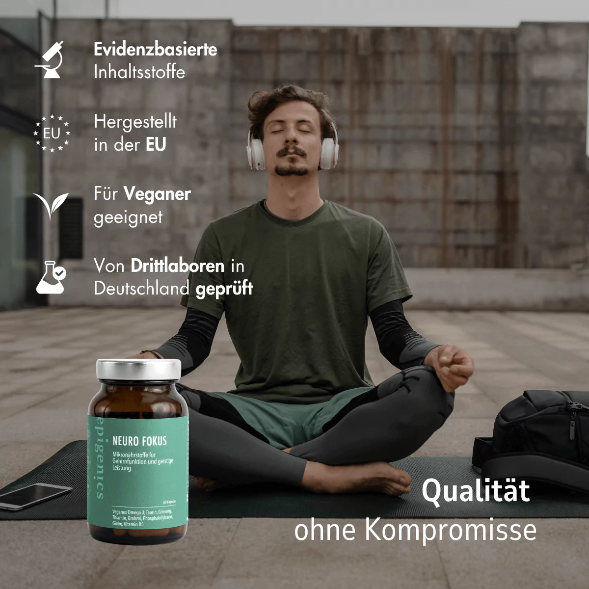 epigenics® Neuro Fokus - Nährstoffkomplex für mentale Performance und Unterstützung der Gehirngesund
