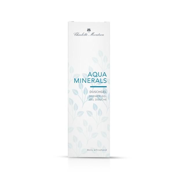 Charlotte Meentzen Aqua Minerals Duschgel Verpackung mit Blattmuster.