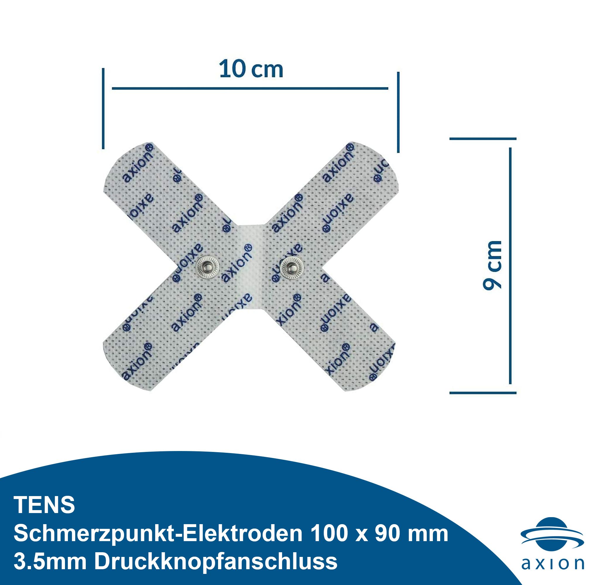 axion® selbstklebende Gelenk-Elektrode - 10x9 cm – passend zu Sanitas, Beurer, etc. 2 St Elektroden