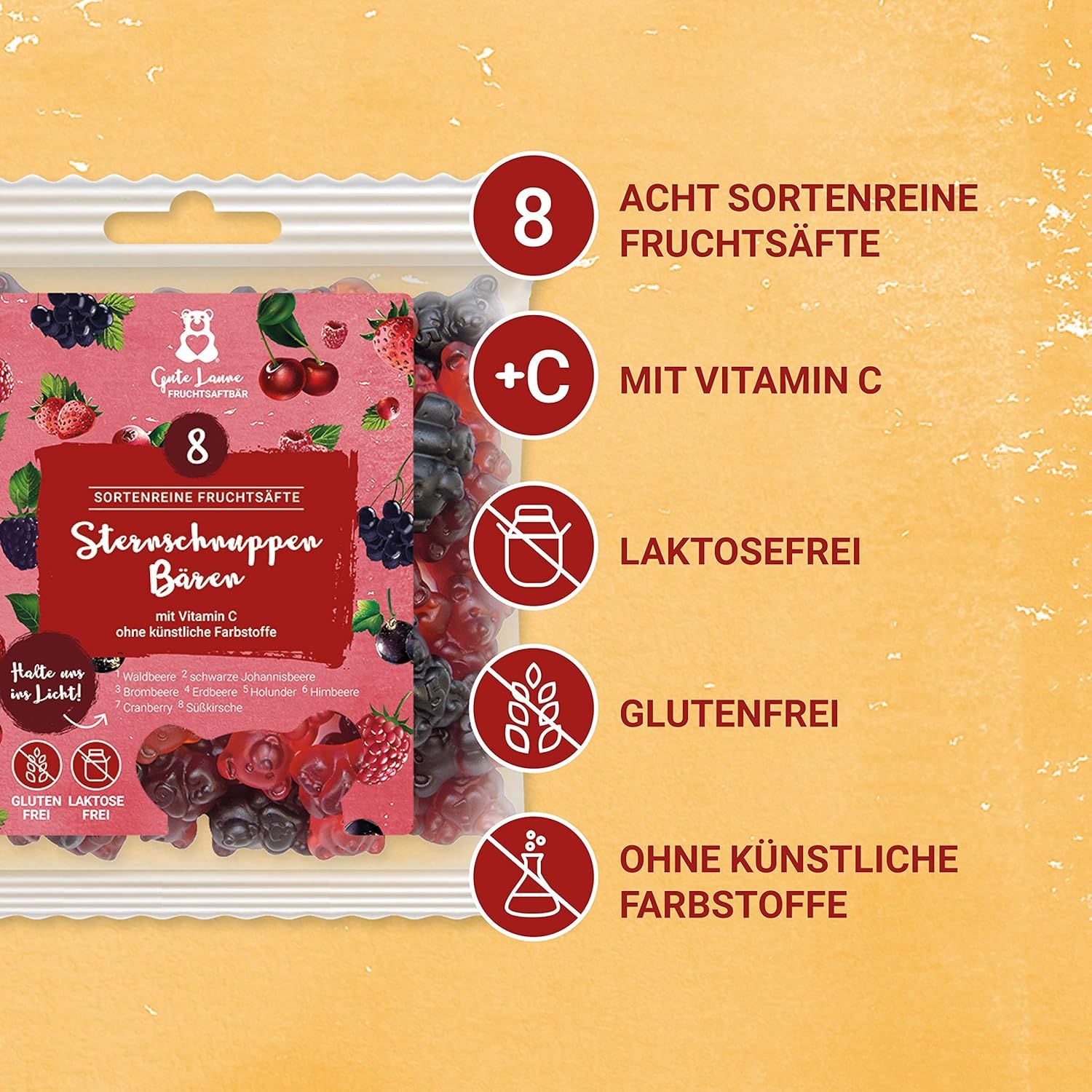 naschlabor Sternschnuppen Bären rot