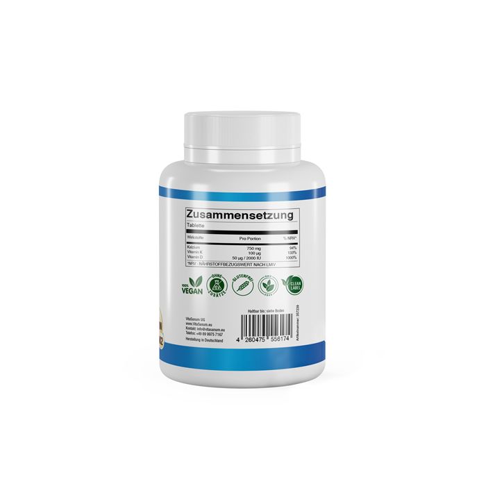 VitaSanum® - Calcium + Vitamin D3 K2 90 St Tabletten