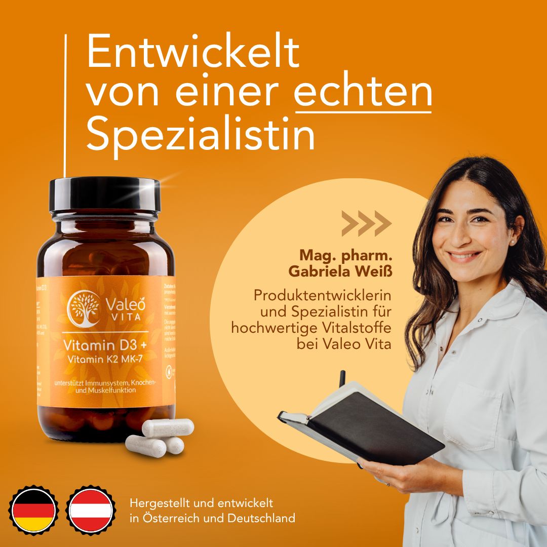 Valeo Vita™ Vitamin D+K2 Kapseln