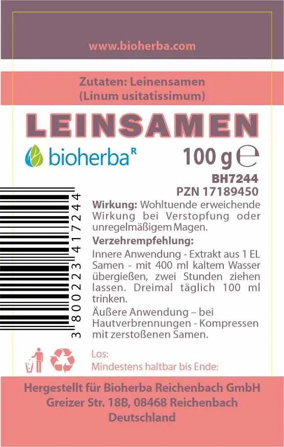 Bioherba Leinsamen