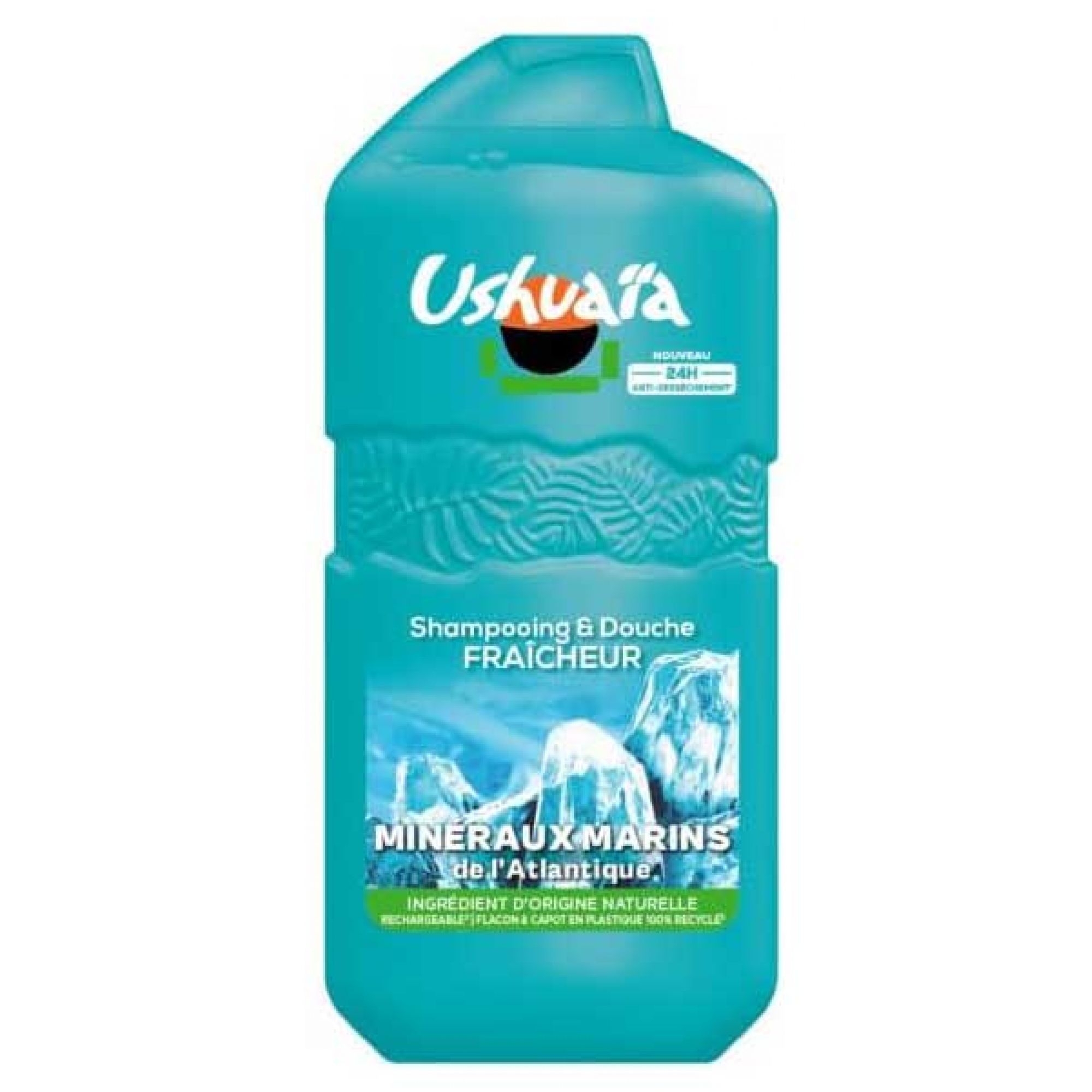 Ushuaïa Shampoo Dusche Frische Meeresmineralien 2 7,5x4x16,34 cm