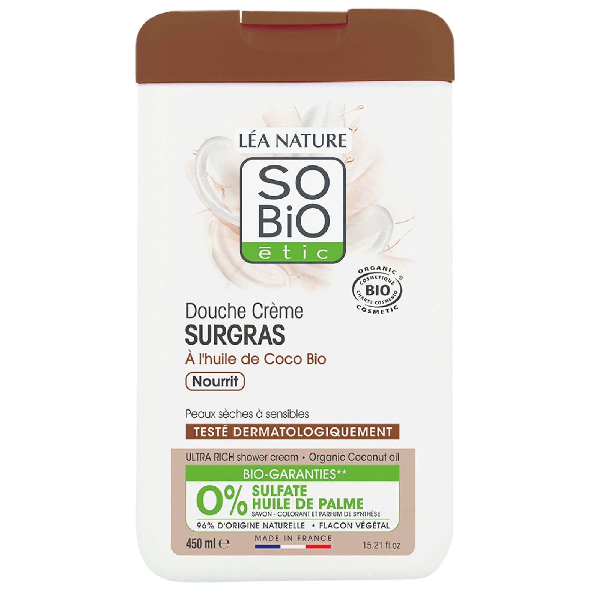 Léa Nature SO BIO étic Duschcreme mit Bio-Kokosöl 16,5x9x4 cm
