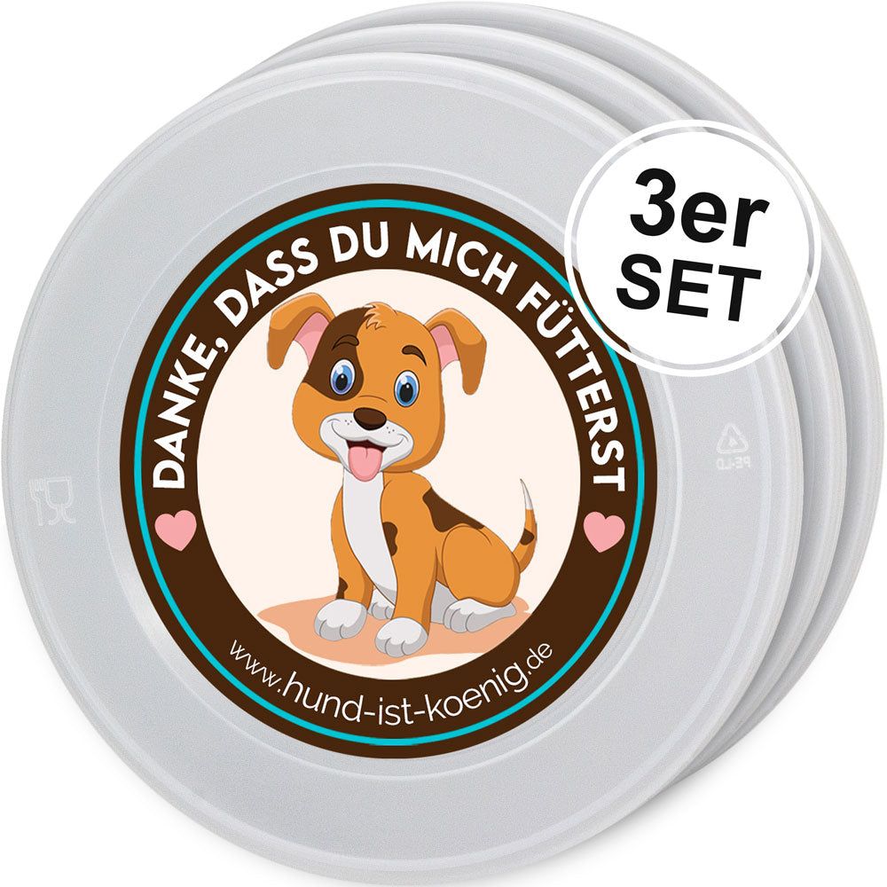 HUND IST KÖNIG® Dosendeckel, Deckel für Dosen halten Tierfutter frisch, schließen Gerüche ein