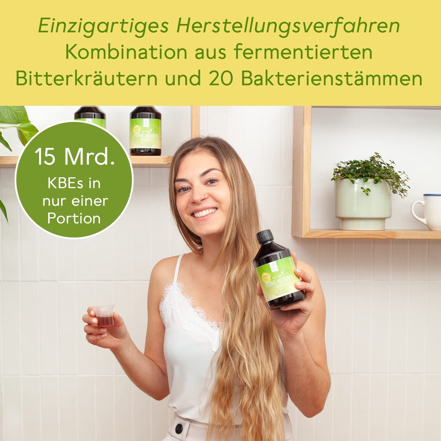 BitterLiebe Bitter Probio-Kulturen Komplex - Monatspackung 500 ml Flüssigkeit zum Einnehmen