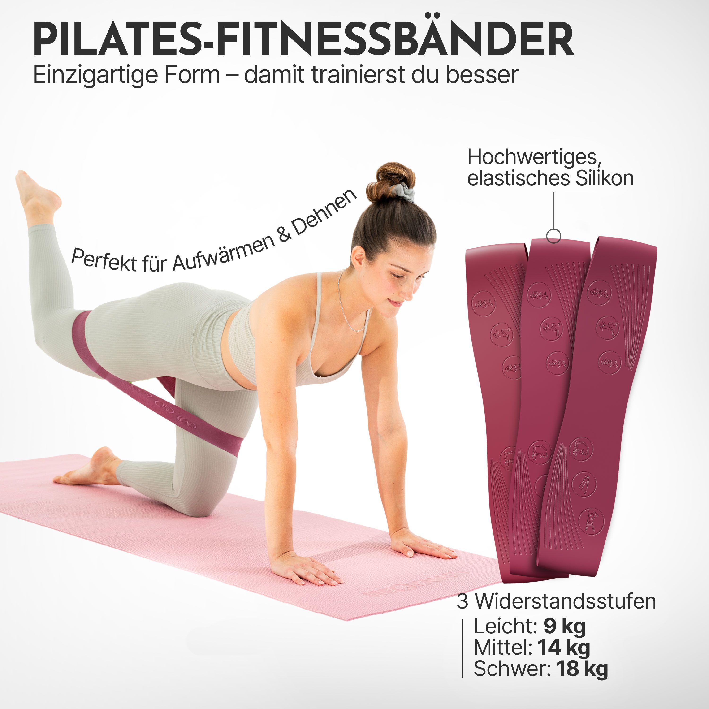 NEOLYMP Pilates Fitnessbänder