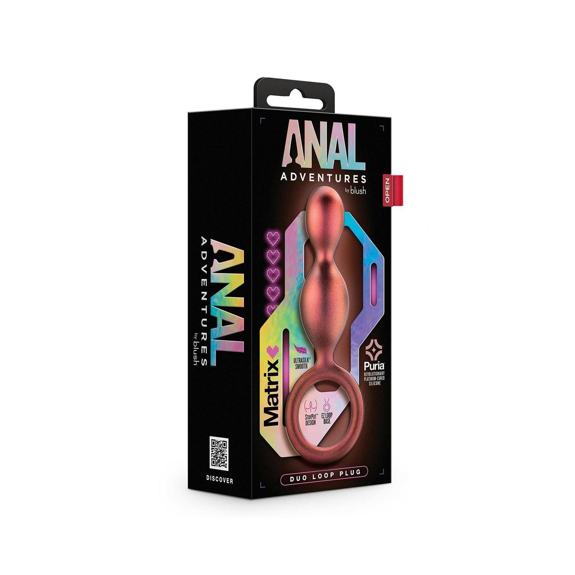 Blush - ANAL ADVENTURES MATRIX DUO LOOP Plug COPPER