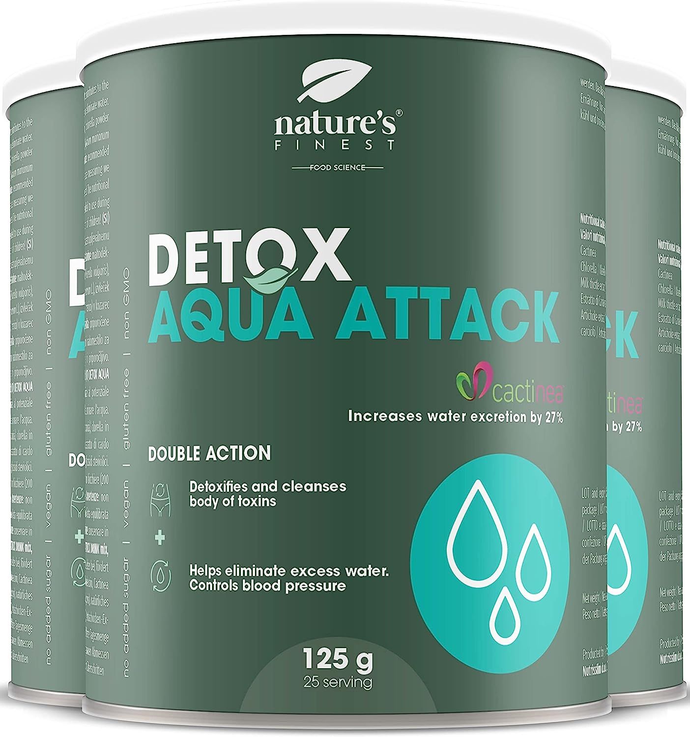 Nature's Finest Detox AquaAttack - Detox & Entwässerung beim Abnehmen hilft