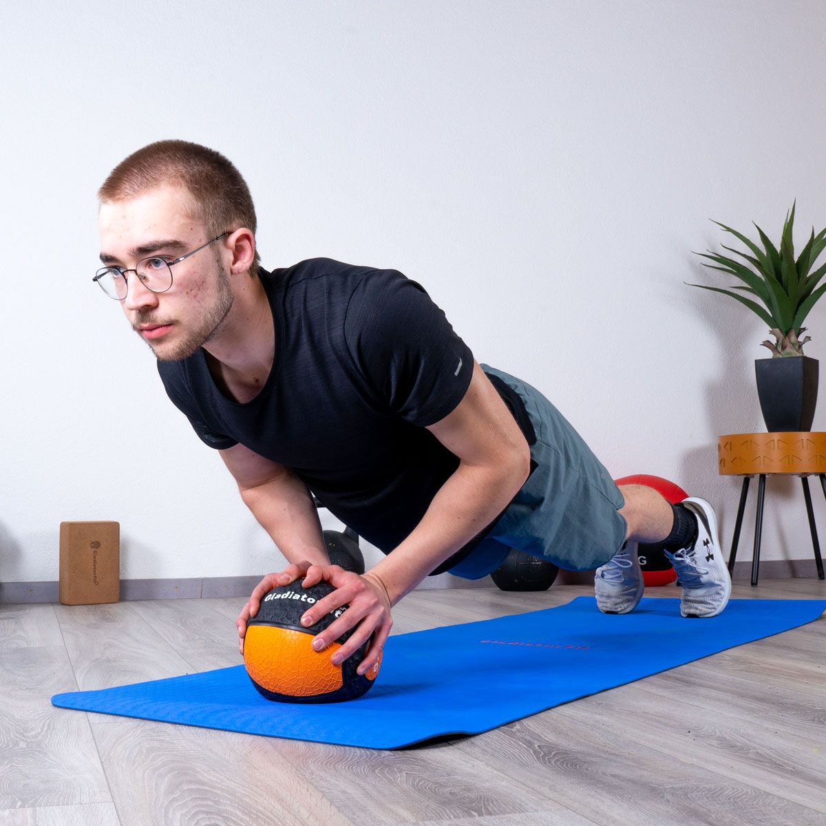 Ballastball Medizinball aus strapazierfähigem Gummi "Medicine Ball"
