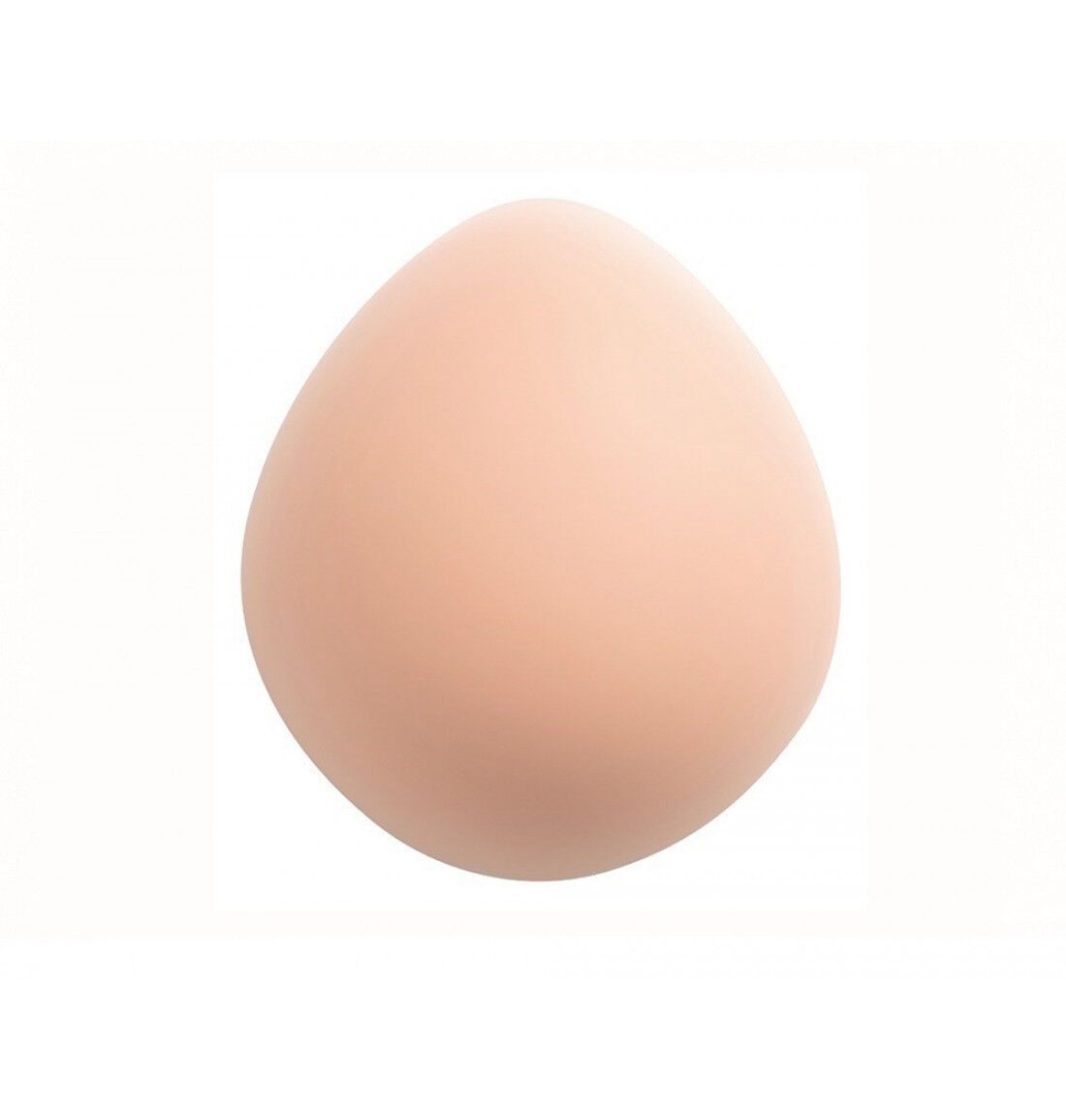 Ausgleichsepithese, oval, hautfarben. Glatte Oberfläche, tropfenförmig. Für Brustausgleich.