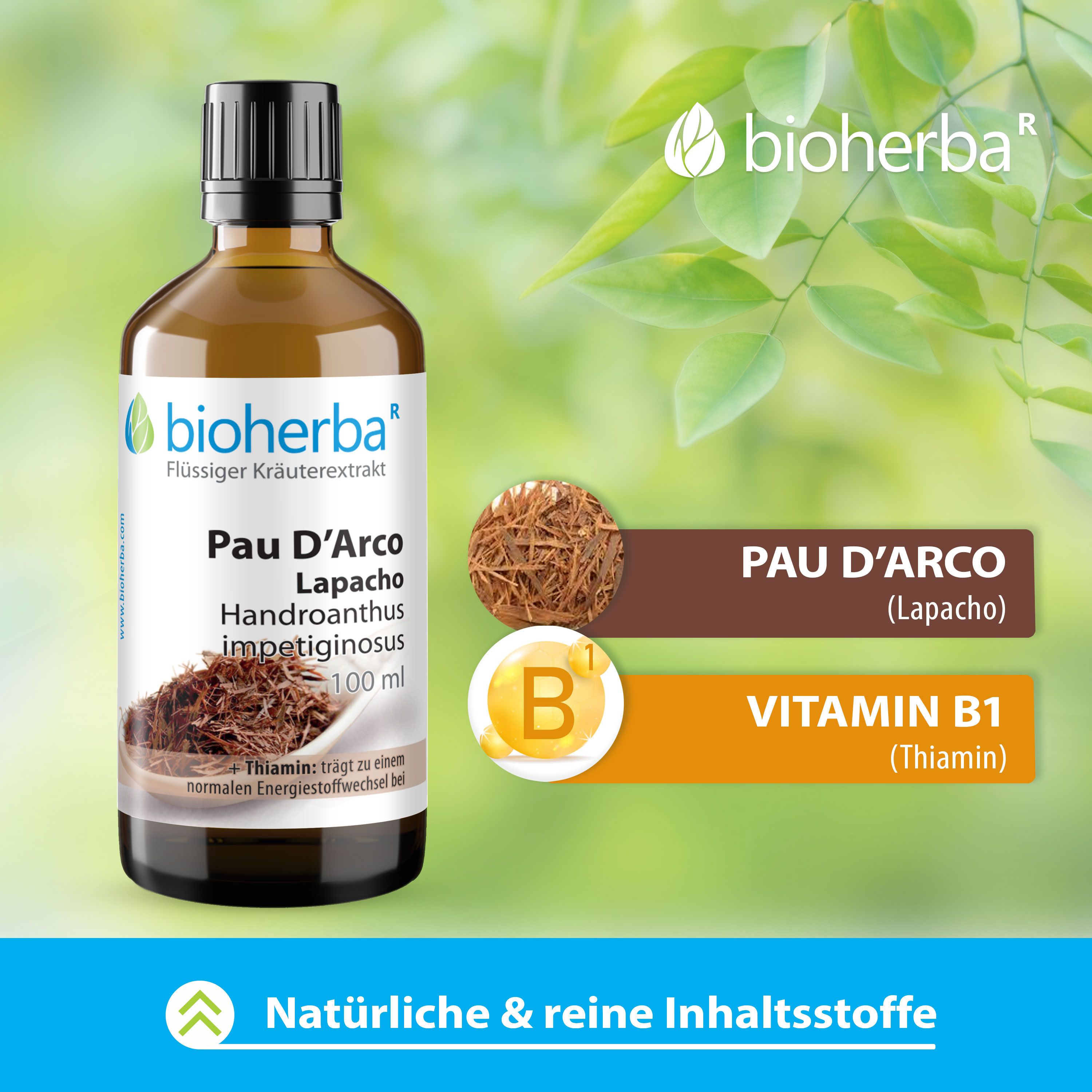 Bioherba Pau D'Arco Lapacho Tropfen Tinktur