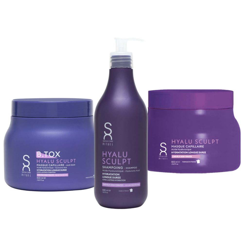 Sacha Care - Hyalu Sculpt Set - Shampoo  - Haarkur  - B-Tox