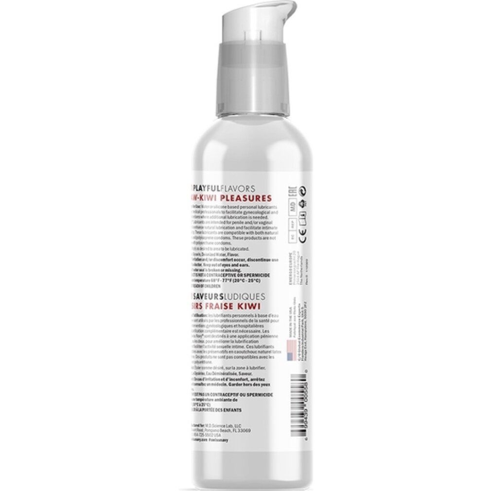 Swiss Navy - 4 In 1 Lubricant with Straw-Kiwi Pleasures Flavor