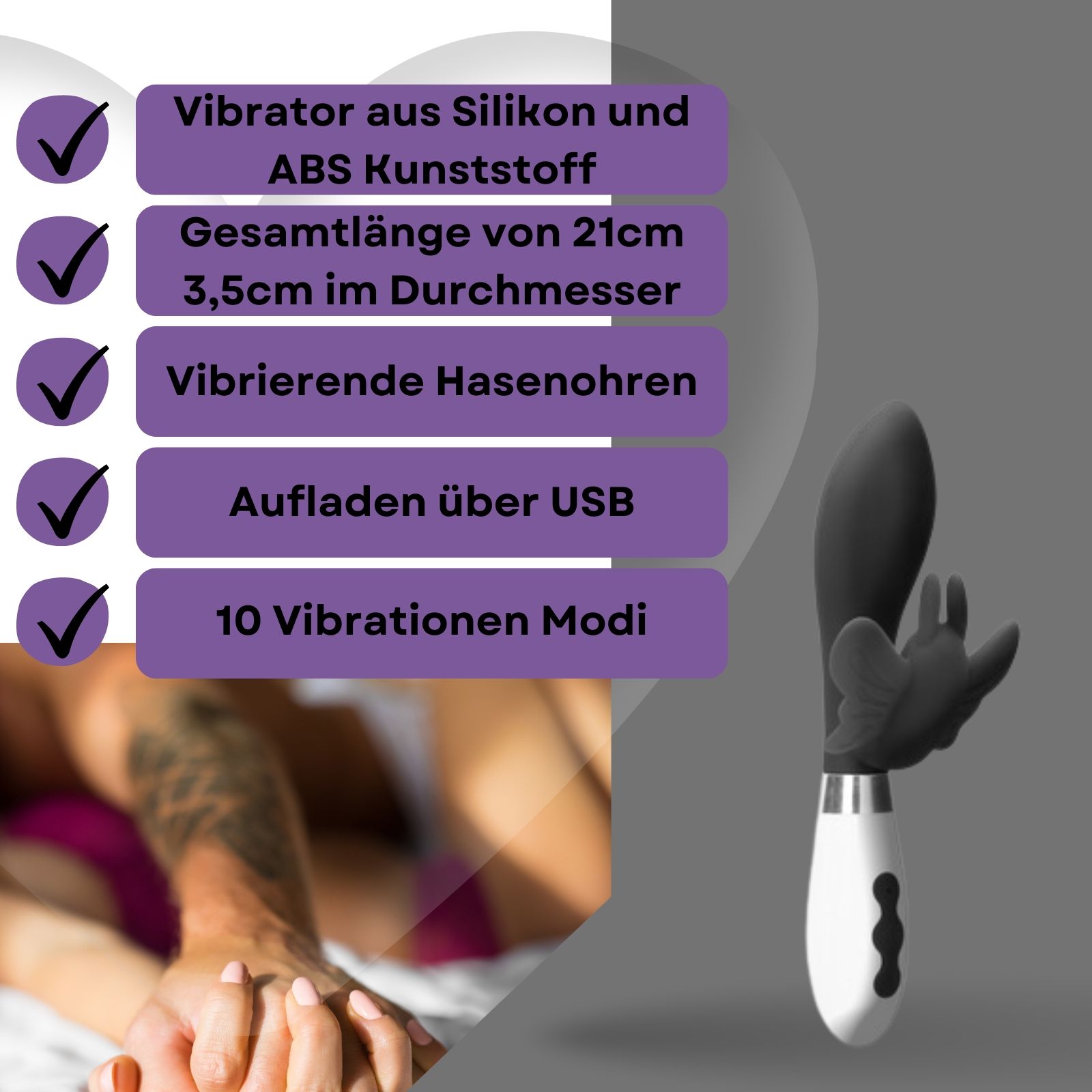 Lovelyness - Vibrator Alexios mit Klitoris Stimulation