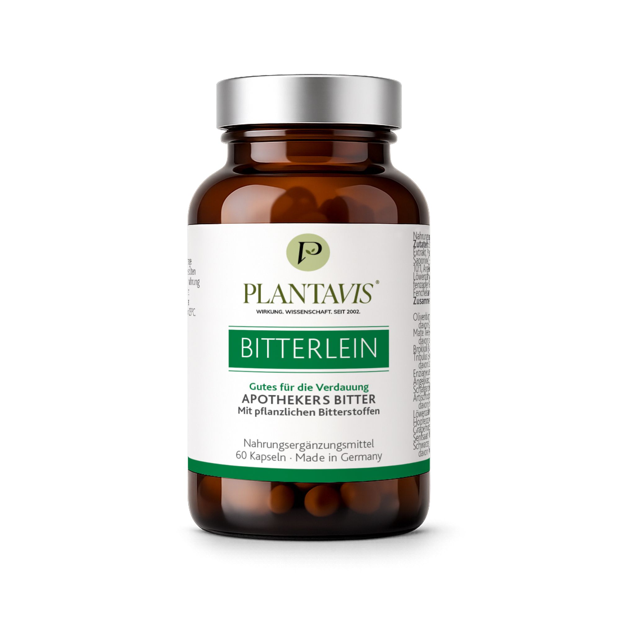 PlantaVis, Bitterlein - Apotheker´s Bitter 60 St Kapseln