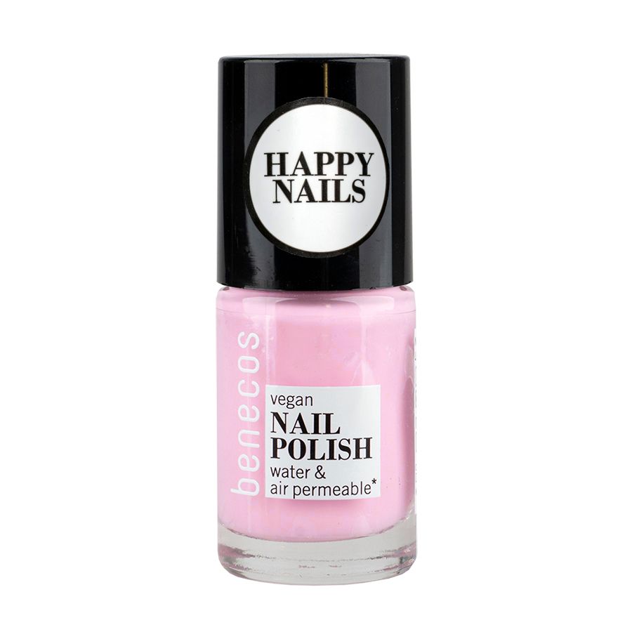 Benecos Nagellack in Cotton Candy Rosa, vegan, wasser- und luftdurchlässig.