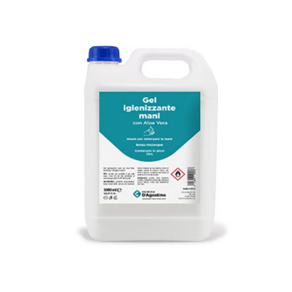 GEL MANI PROFESSIONALE IGIENE 70% ALCOOL TANICA 5 LITRI