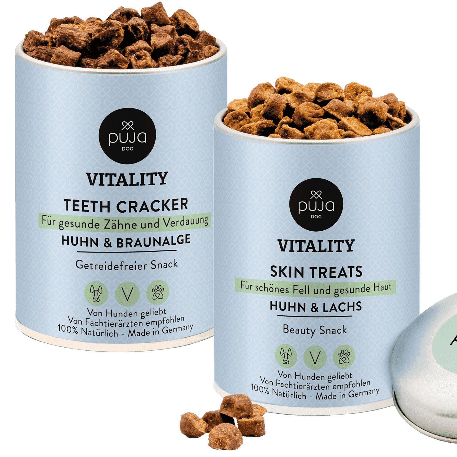 PUJA Doppelt fit mit Vitality Teeth und Vitality Skin  für Hunde