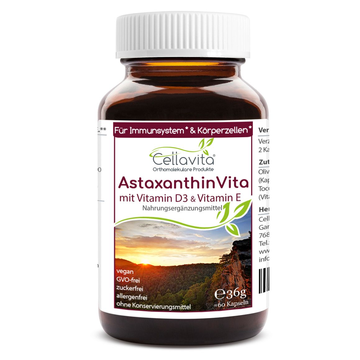 Cellavita - Astaxanthin Vita Kapseln 35 g
