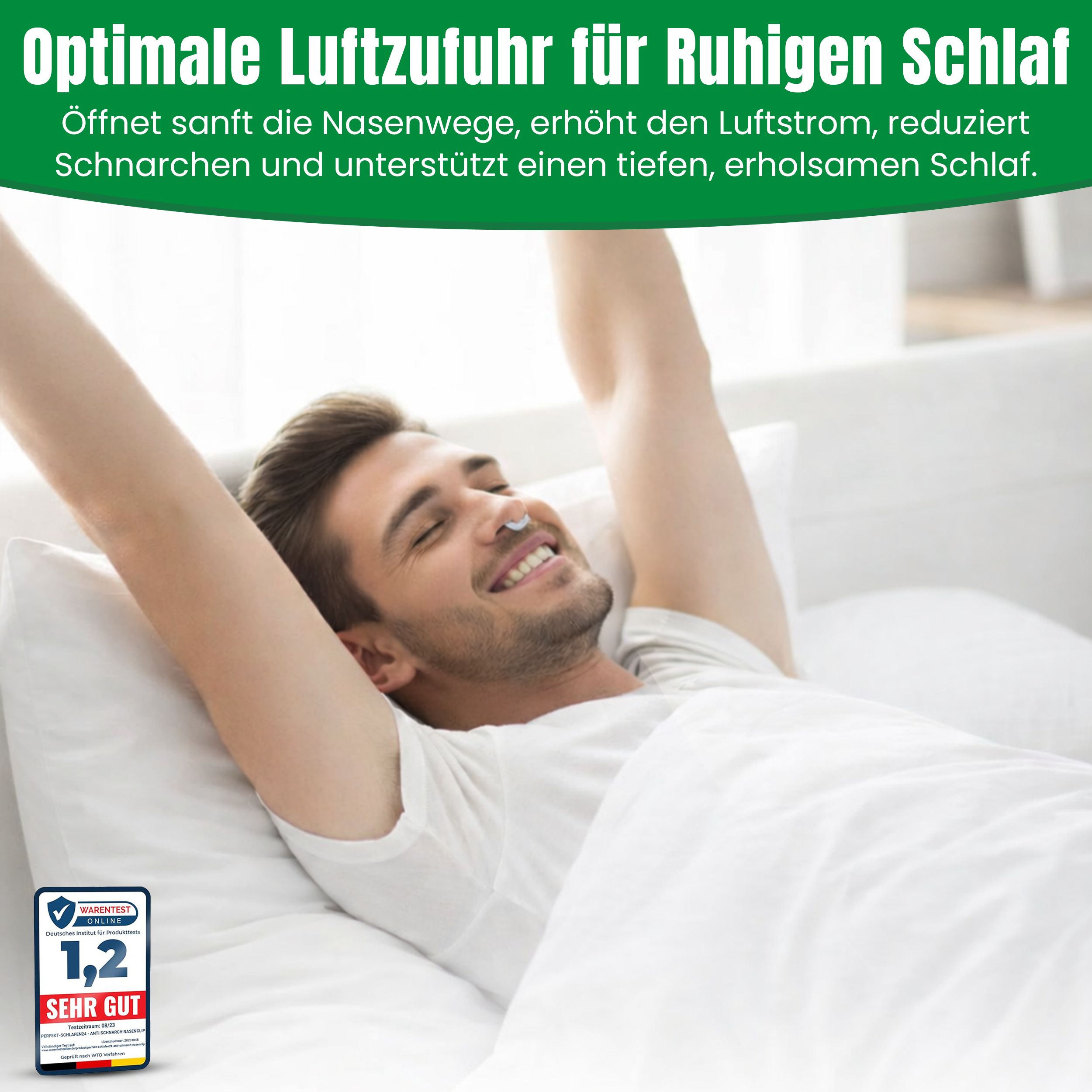 Perfekt-Schlafen24 - Schnarchstopper 8x Nasenklammer Schnarchen