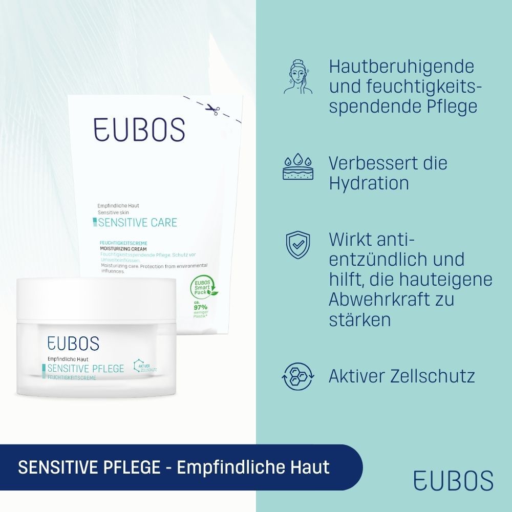 Eubos Sensitive Feuchtigkeitscreme Nachfüllbeutel 50 ml Creme