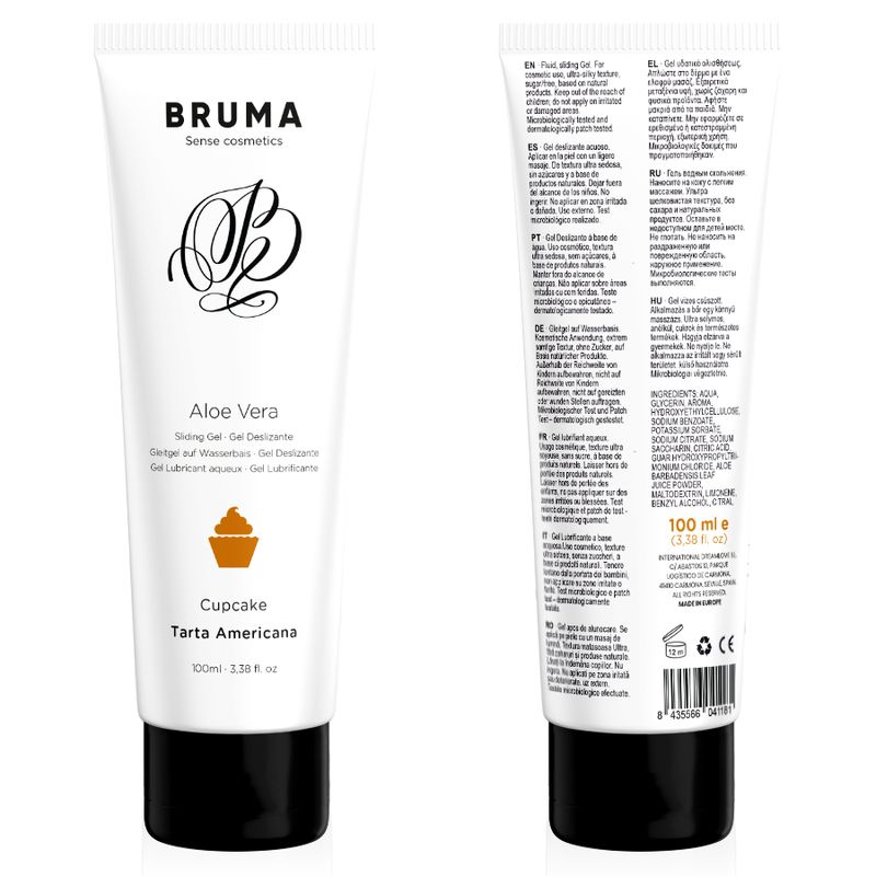 Aloe Vera Gleitgel auf Wasserbasis mit Aroma | lang anhaltende Gleitfähigkeit | Bruma