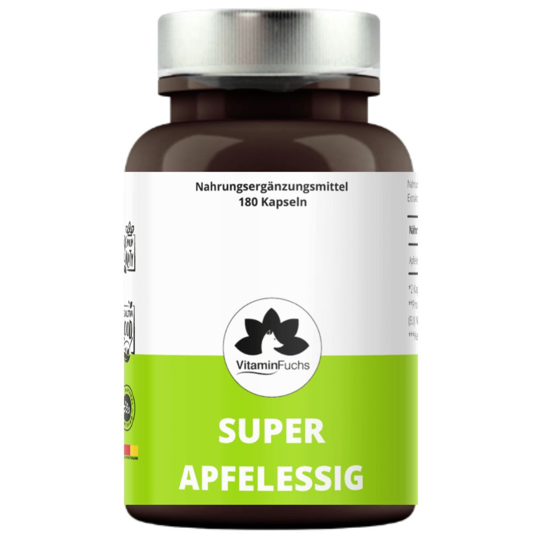 Apfelessig Kapseln hochdosiert - apple vinegar cidar von VitaminFuchs