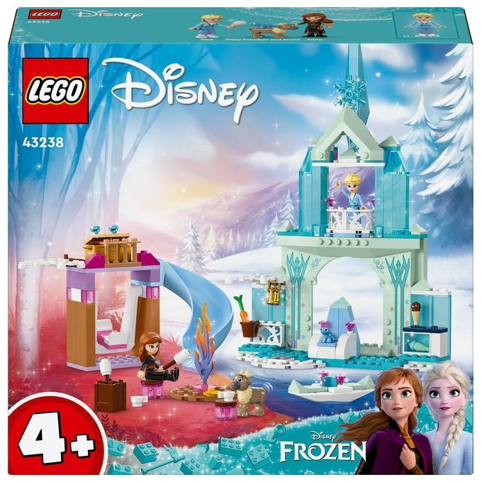 LEGO Disney Princess 43238 Castello di Ghiaccio di Elsa di Frozen, Palazzo Giocattolo delle Princip