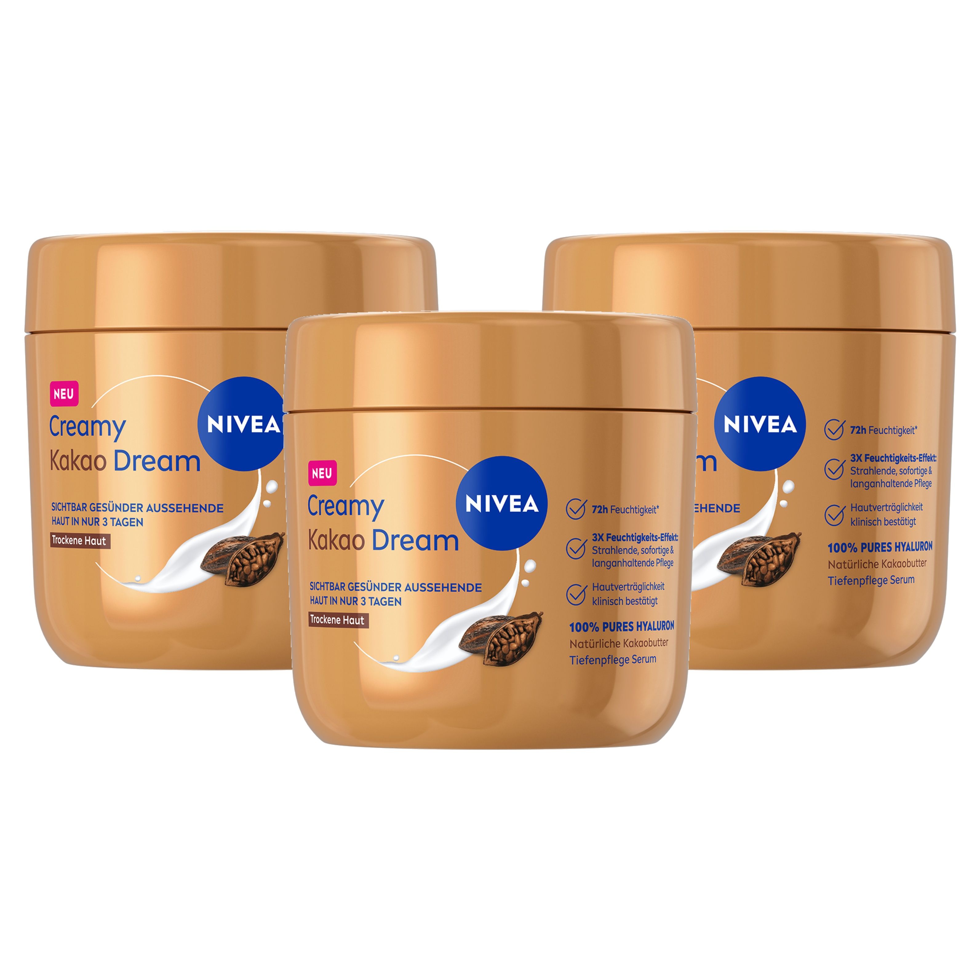 Nivea Body Kakao Dream 3x400 ml Creme