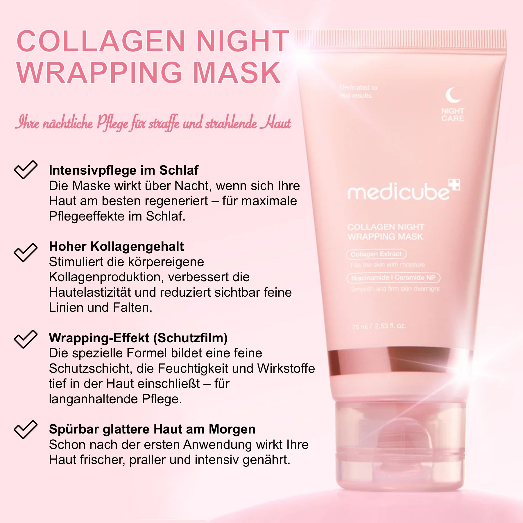 Medicube Collagen Night Wrapping Mask Gesichtsmaske für Gesichtspflege