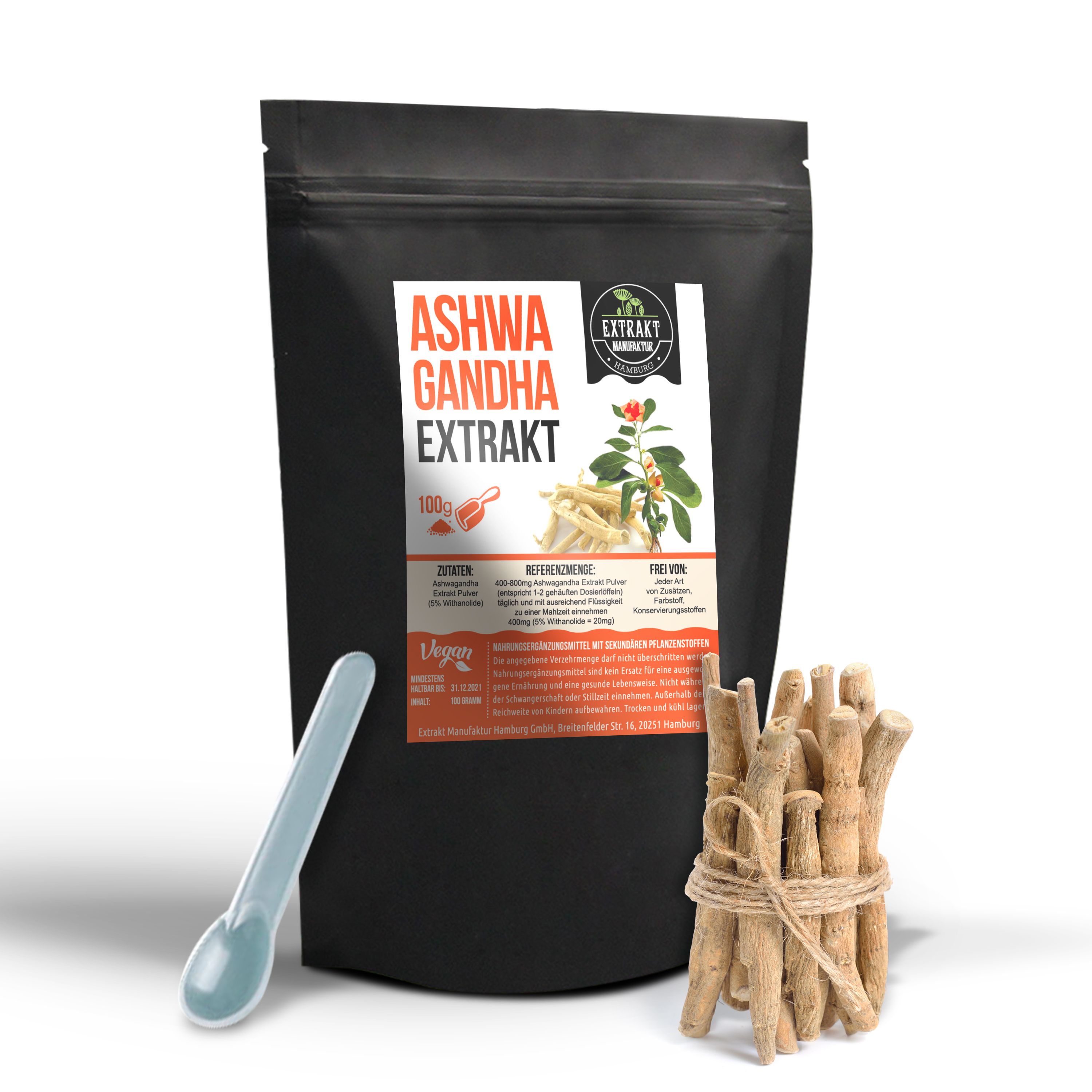 Extrakt Manufaktur Ashwagandha Schlafbeere Pulver 100 g