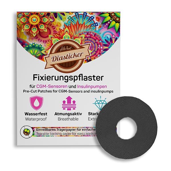 Diasticker® FreeStyle Libre 3 Fixierpflaster 'Schwarz' 10 St