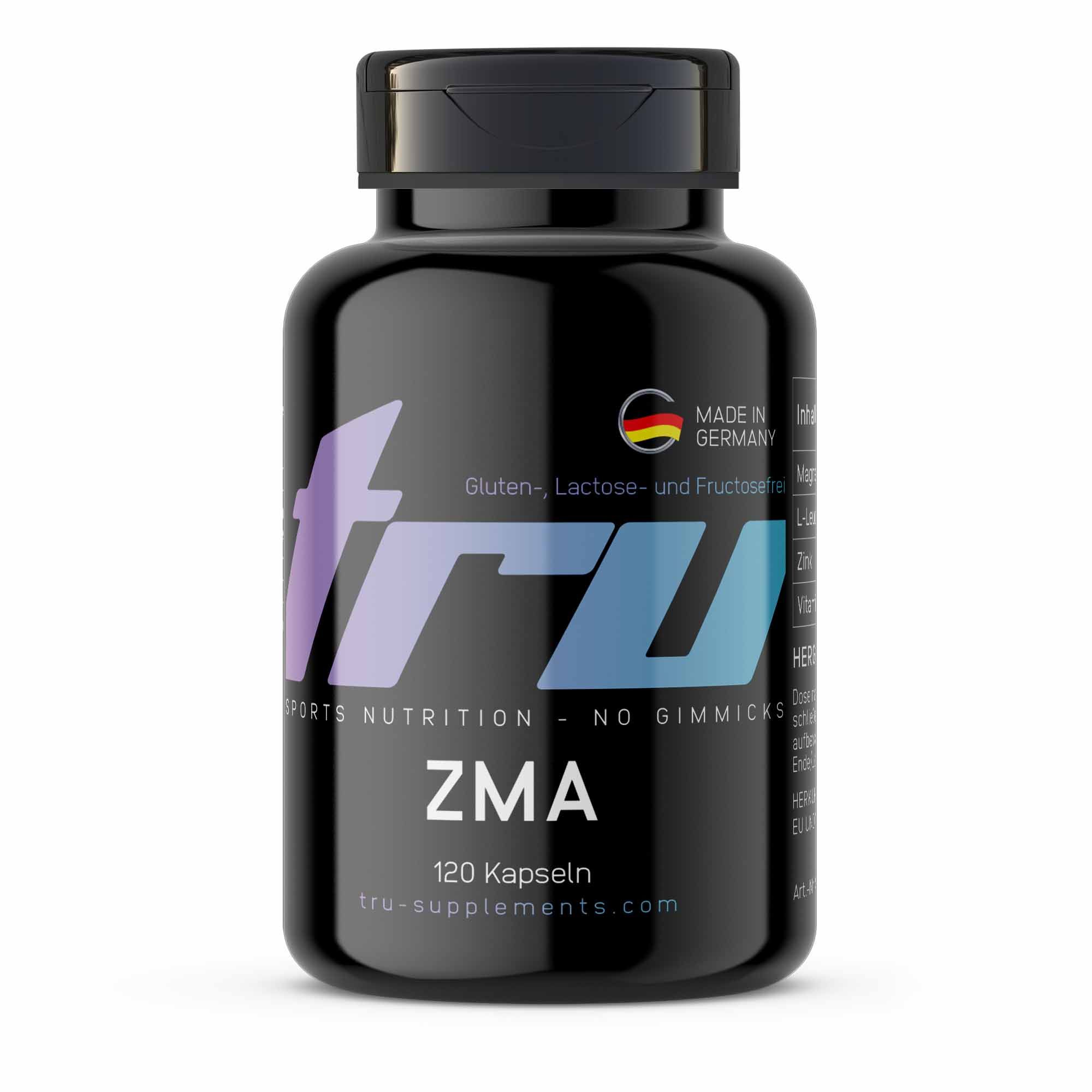 TRU ZMA – Hochwertige Formel mit Magnesium; Zink & Vitamin B6 120 St