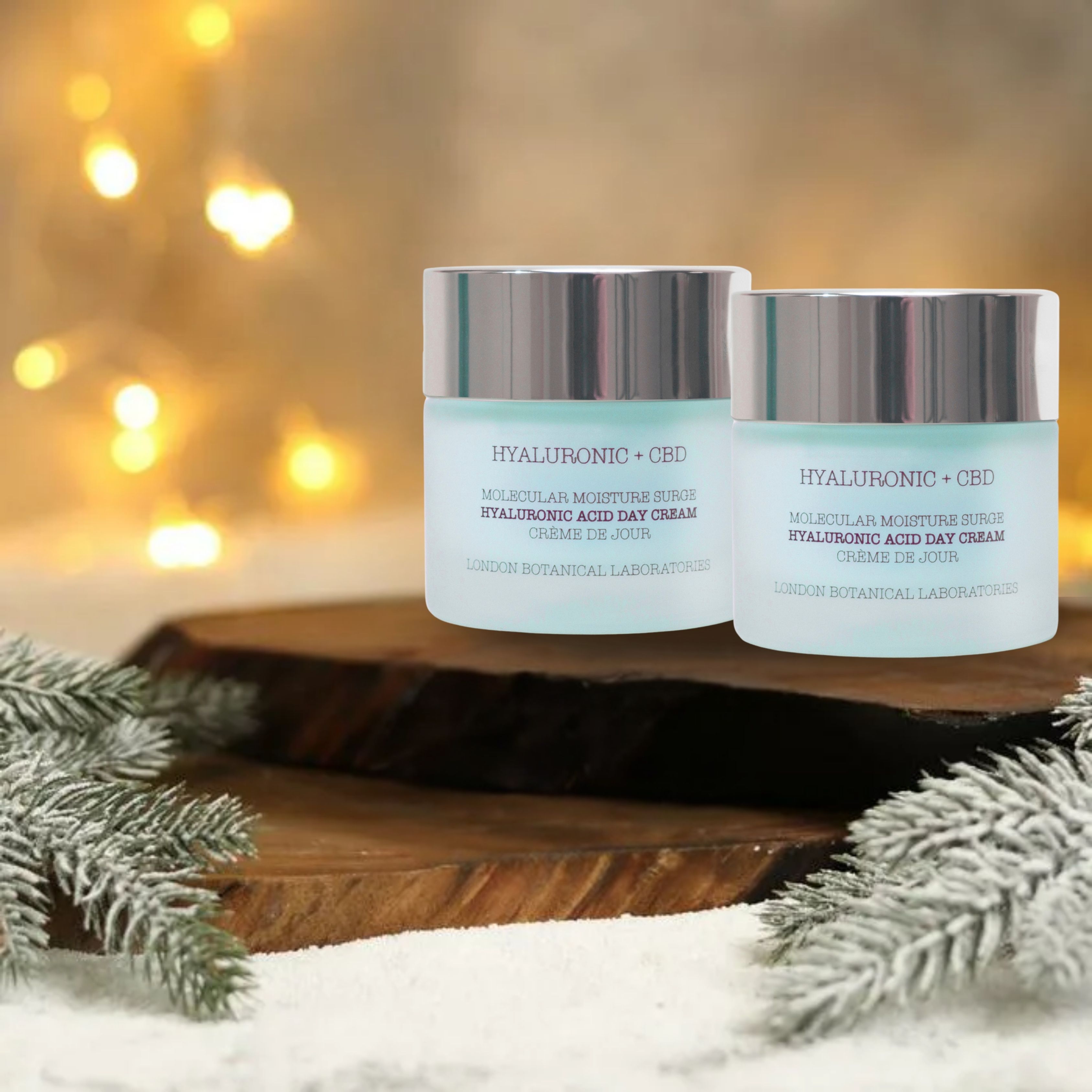 London Botanical Laboratories Hyaluronsäure + CBD Feuchtigkeitsspendende Tagescreme Duo