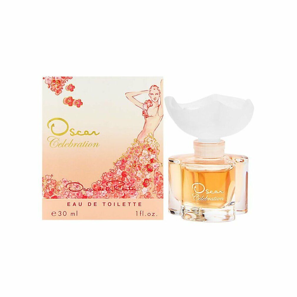 Oscar de la Renta Celebration Eau de Toilette Flakon und Verpackung.
