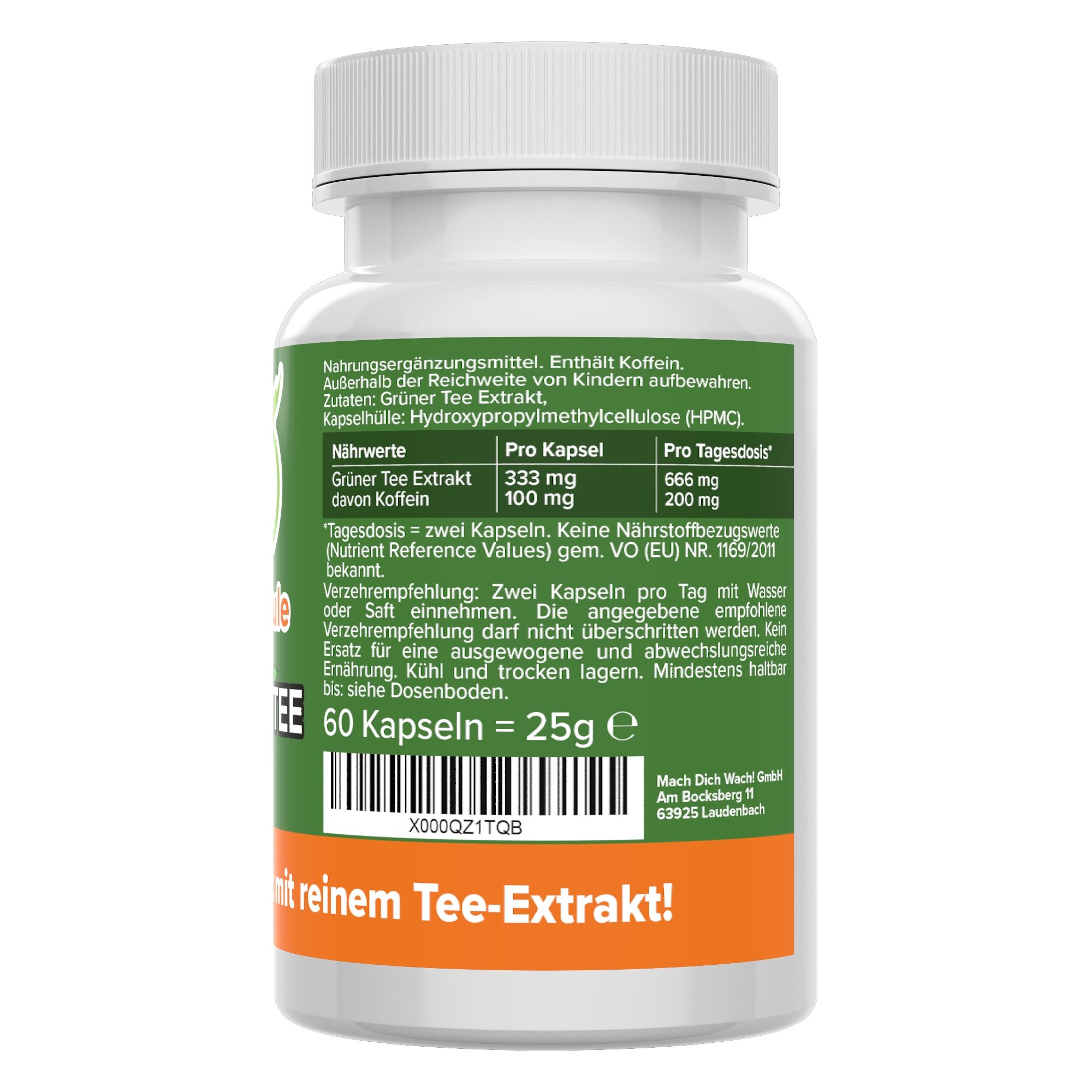 Grüner Tee Kapseln Mach dich wach!® 60 St Shop Apotheke