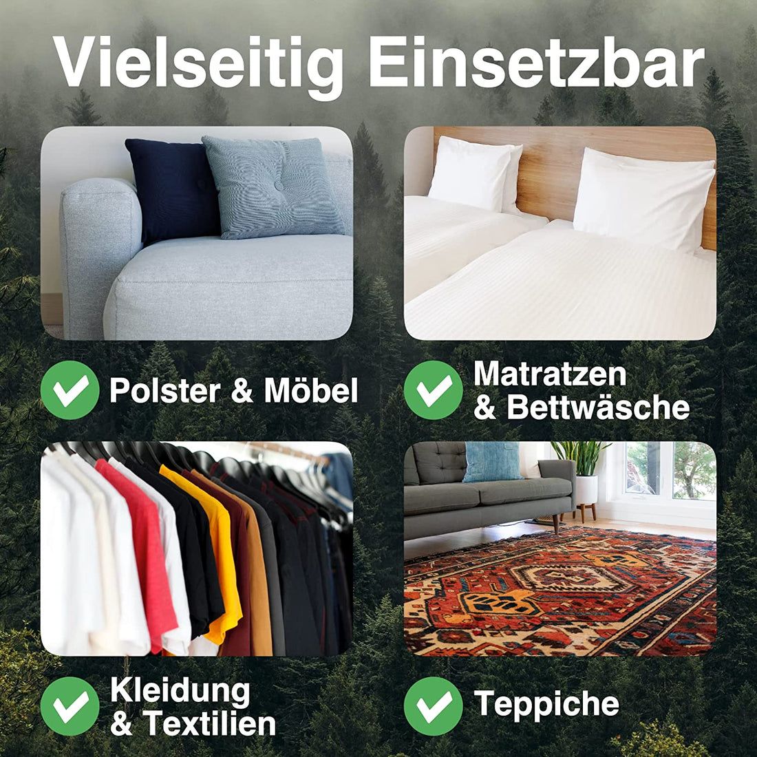 Envira Bettwanzen Abwehrspray im Vorteilspack, Anti-Bettwanzen-Mittel Mit Langzeitwirkung