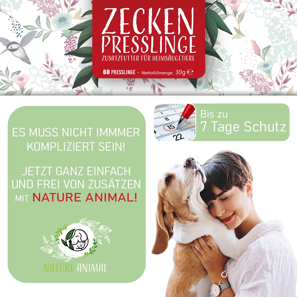 Nature Animal® | Zeckenschutz Presslinge