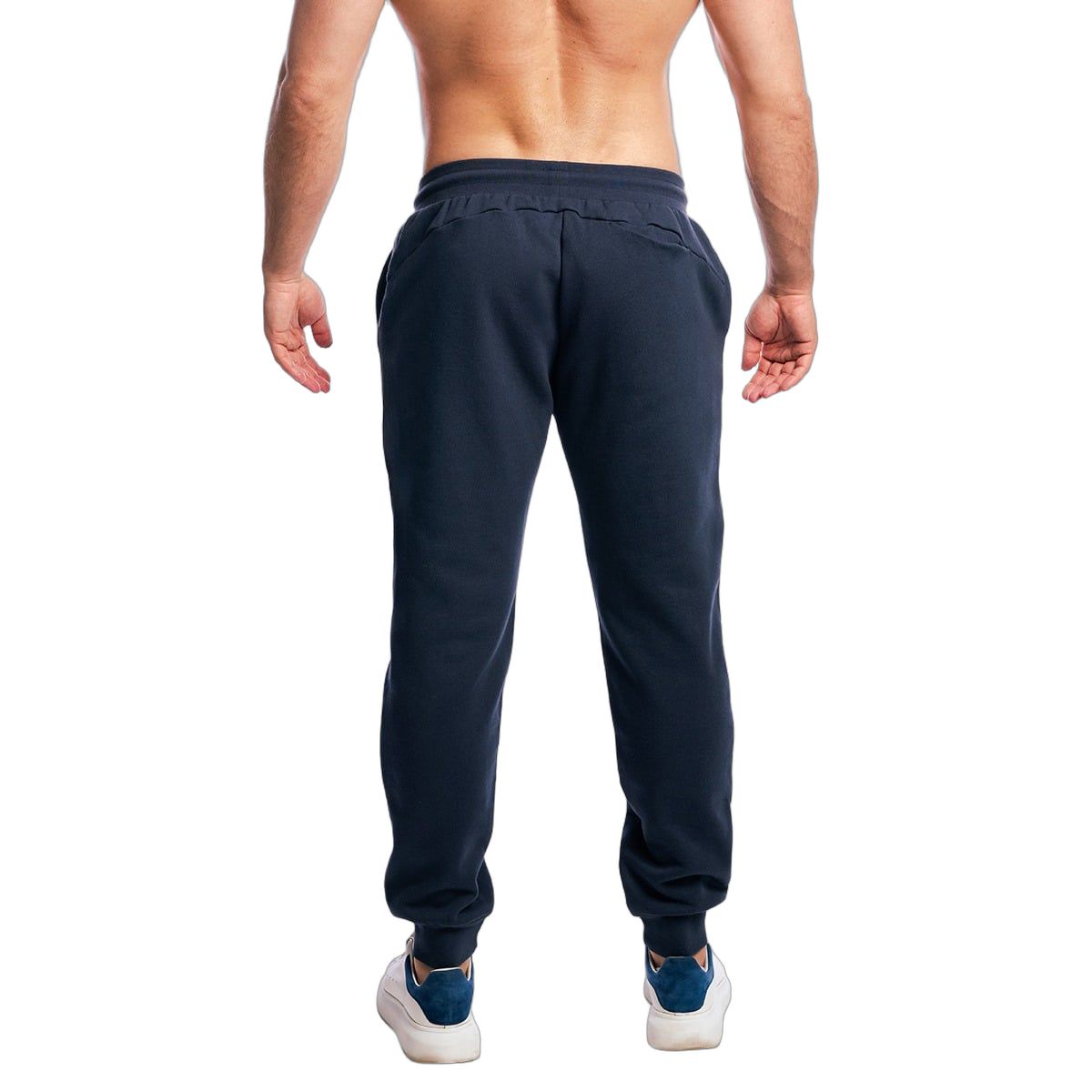 GymBeam Jogginghose Herren oversized mit Kordelzug und Taschen in Nightfall