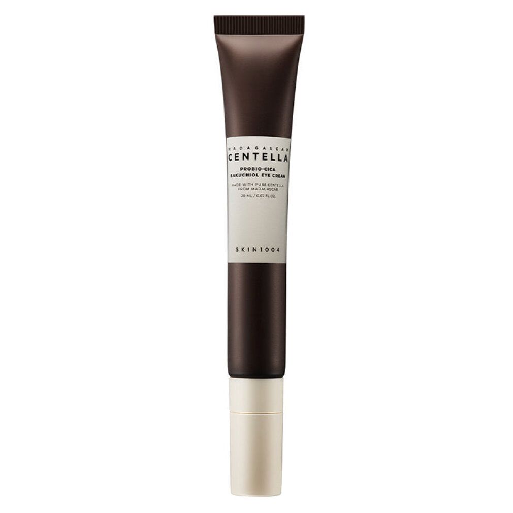 Augencreme-Tube mit Centella und Bakuchiol.