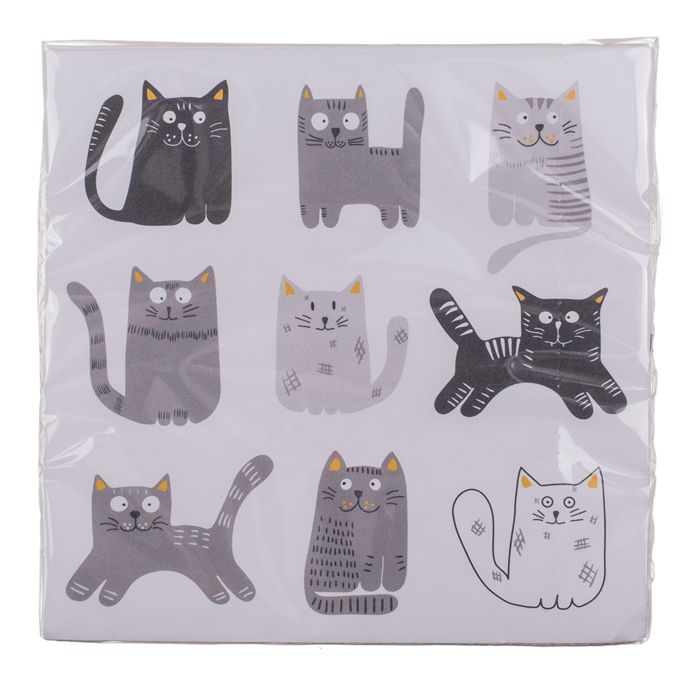 Out of the Blue Papier-Servietten, Funny Kitties