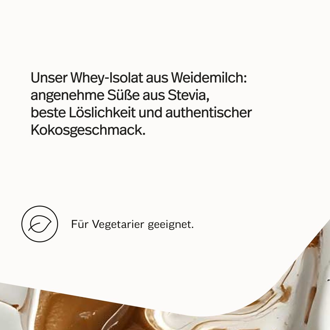 edubily® Whey Protein Isolat aus irischer Weidehaltung Kokos