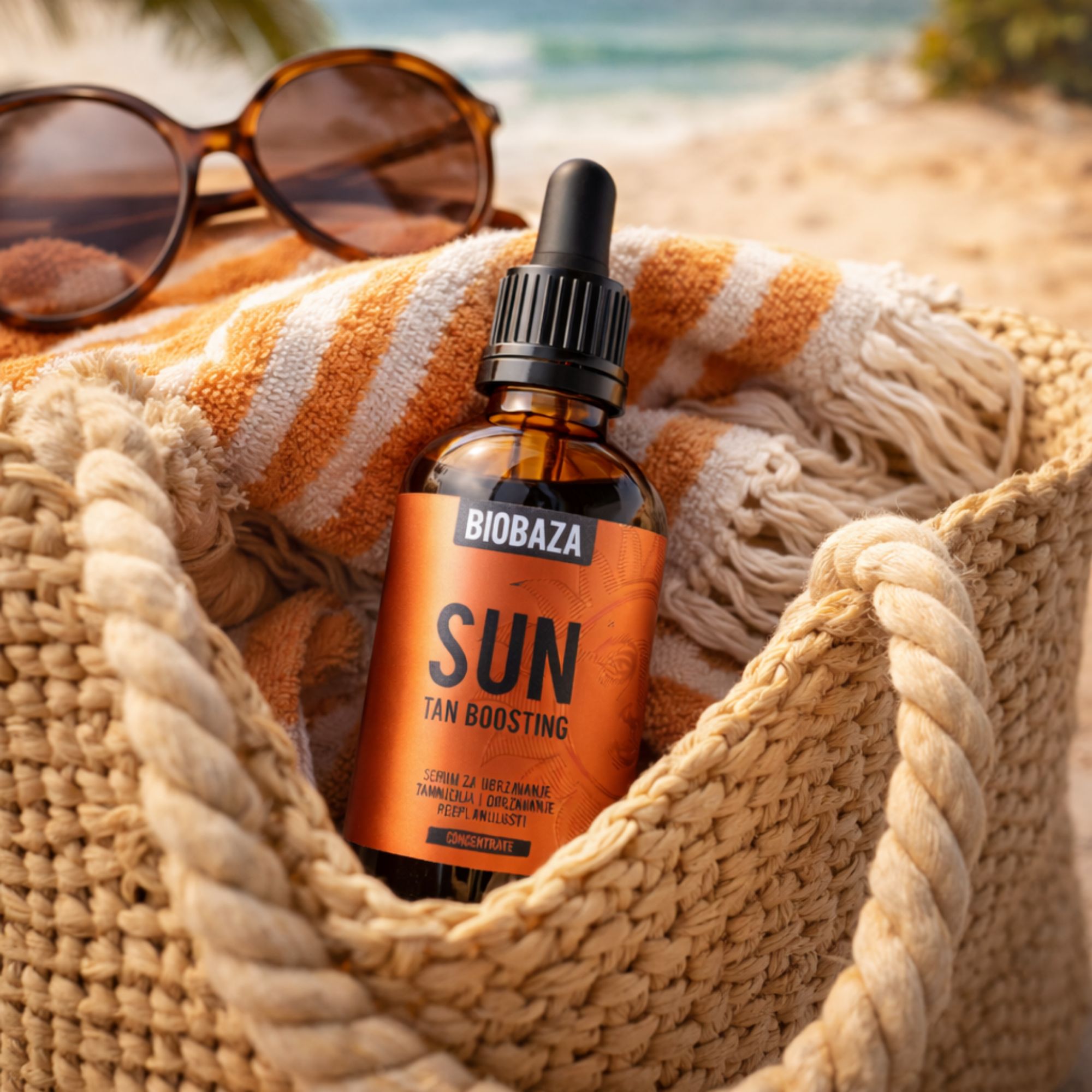BIOBAZA Sun Boosting Serum für schnellere Bräune und bronzenen Teint