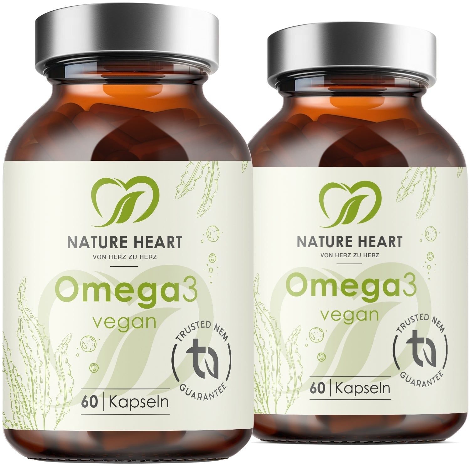 Nature Heart Omega 3 vegan 2x60 St Kapseln