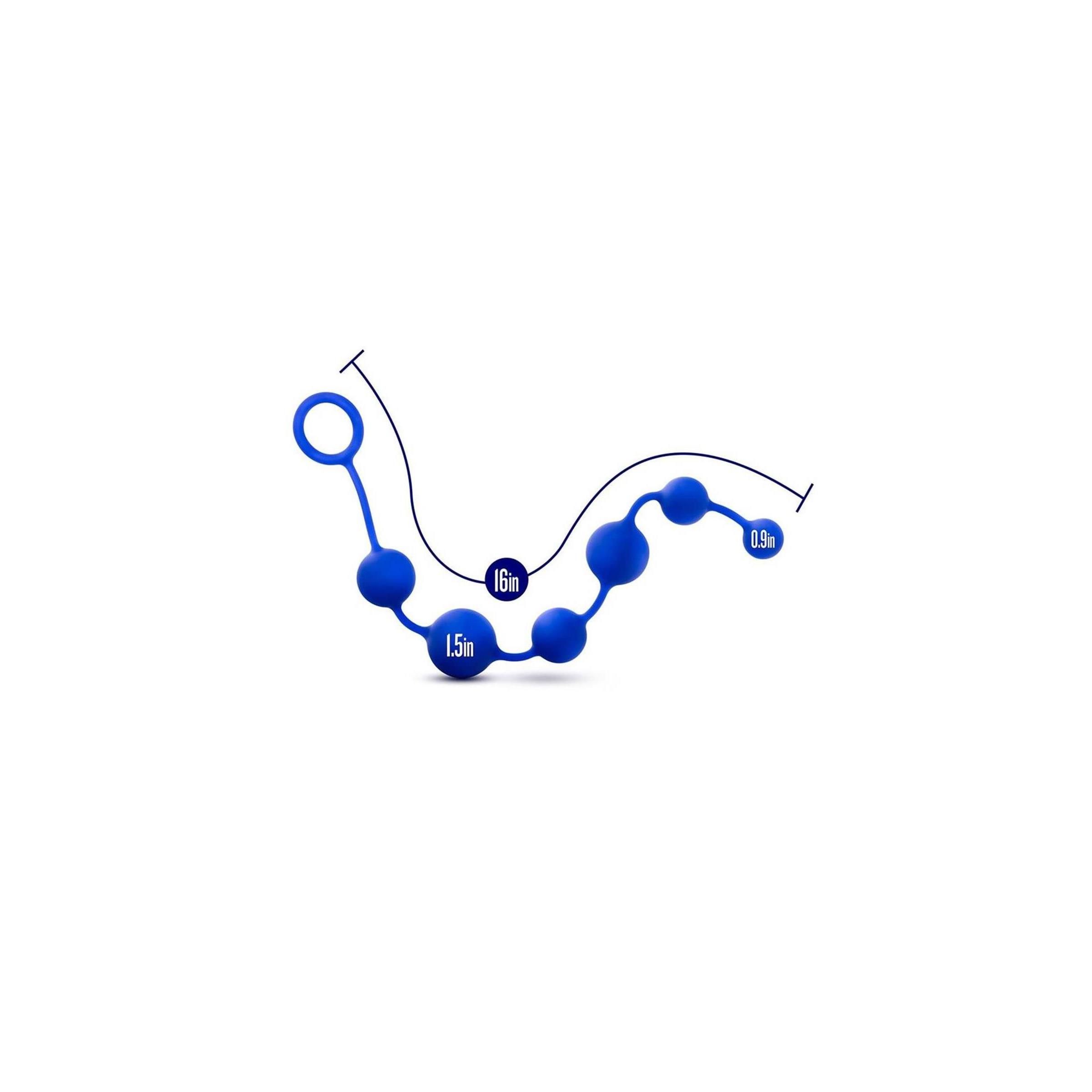Blush - PERFORMANCE SILICONE ANAL BEADS INDIGO