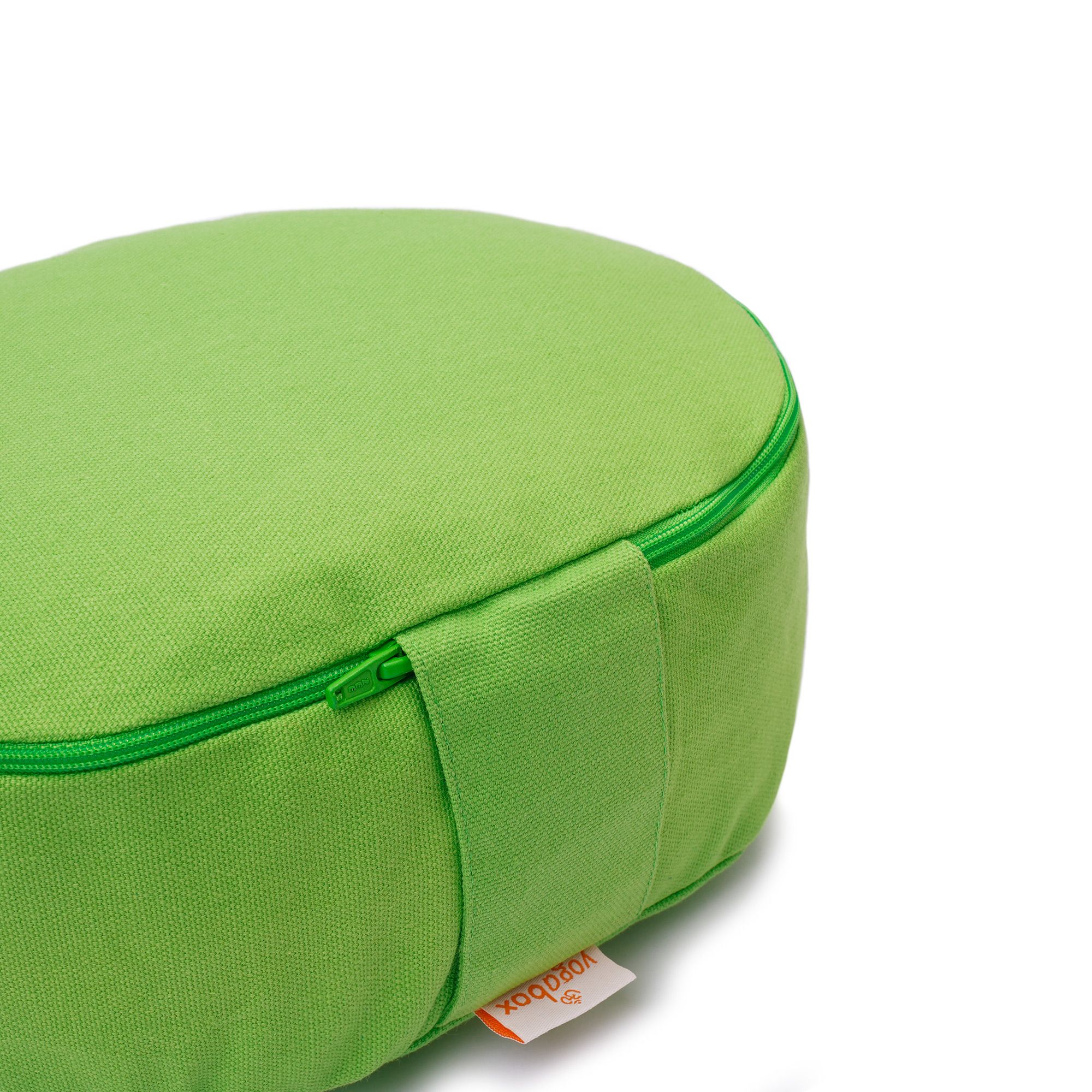 yogabox Yogilino® Reise Meditationskissen mini oval BASIC - apfelgrün - 26 x 21 x 9 cm