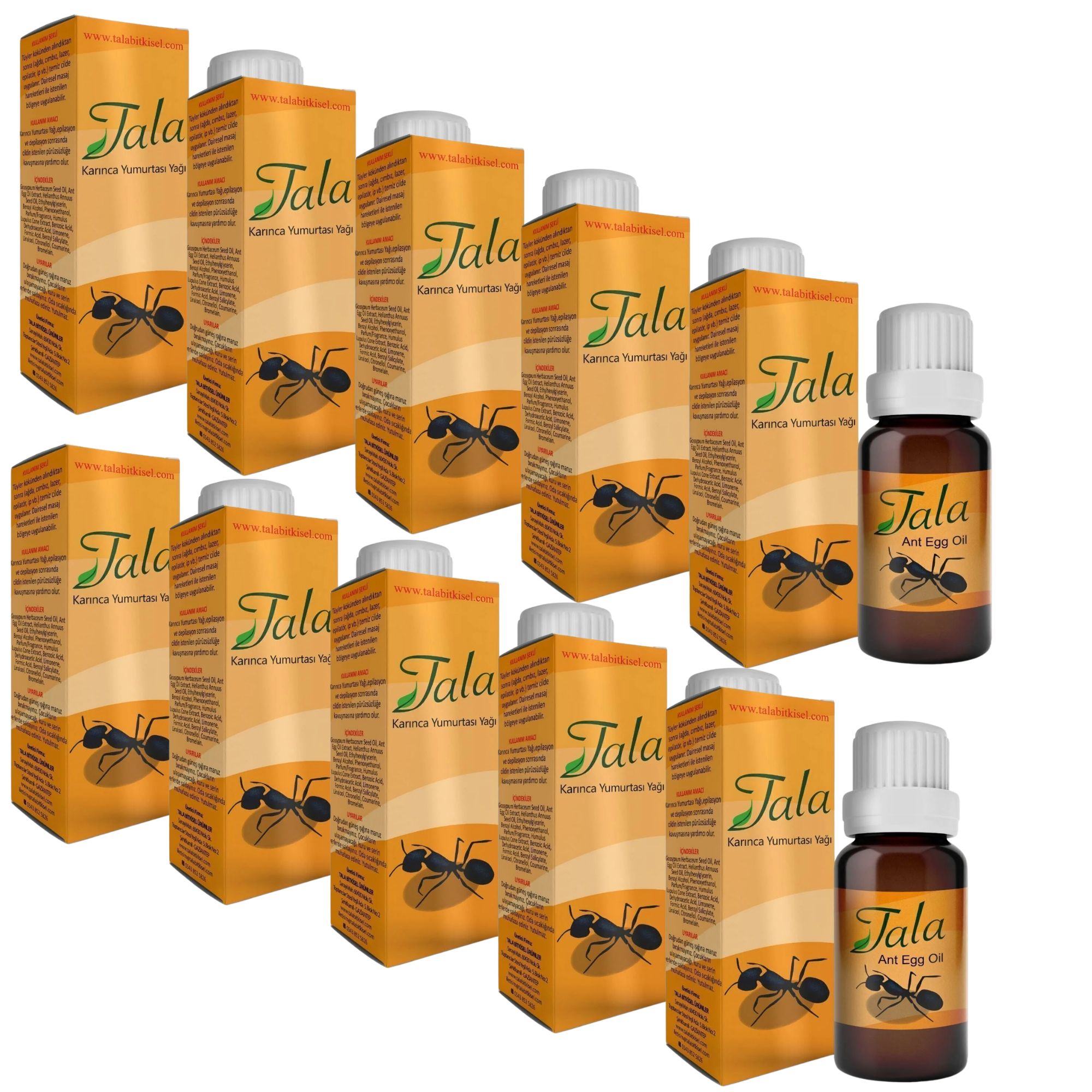 Muvax Tala Ameiseneiöl, Karinca yumurtasi yagi -Egg oil of Ant, Aceite de huevo de hormiga